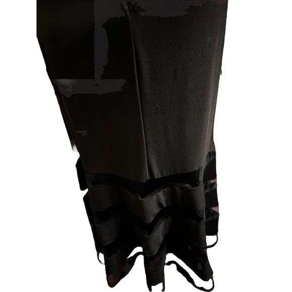 Lauren Ralph Lauren Formal Gown Size 4 Flowing Maxi Whimsigoth Quiet Luxury Edgy - Picture 11 of 12